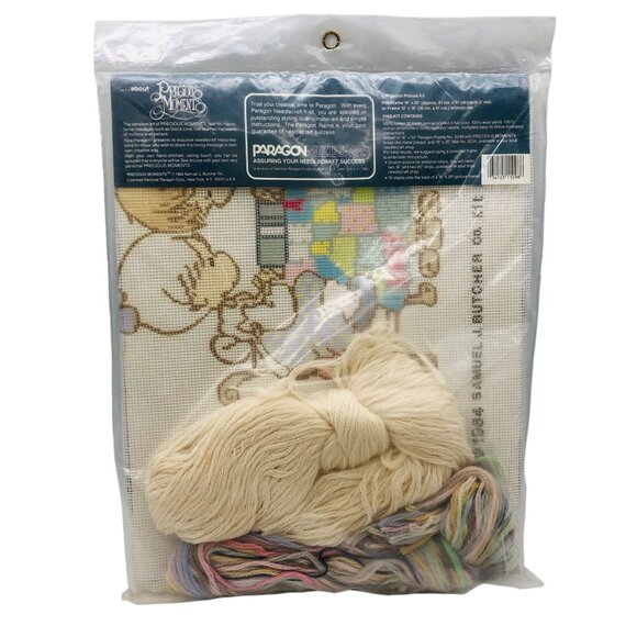 Vtg Paragon Precious Moments Longpoint Pictures Kit Home Sweet Home 1098 Sealed - Picture 2 of 12